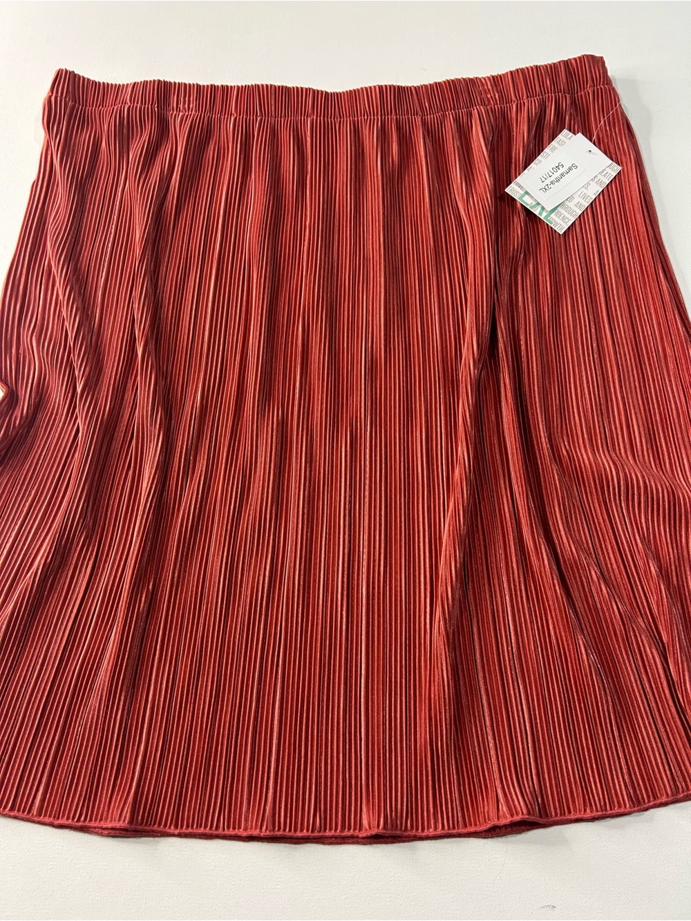 NWT LuLaRoe 2XL Samantha Pleated Red Women’s Skirt